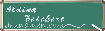 Aldina Weickert Visitenkarte